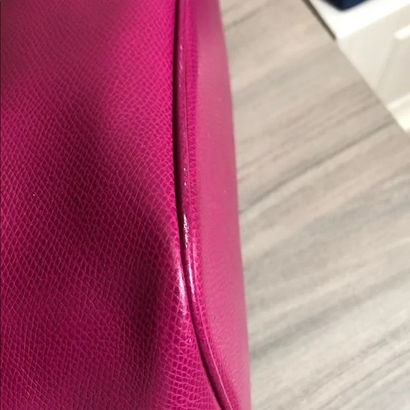 Coach Pink Cranberry Leather Tote (BG1) - Picture 10 of 13